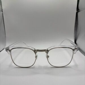 Clear Half Rim Blue Light Glasses